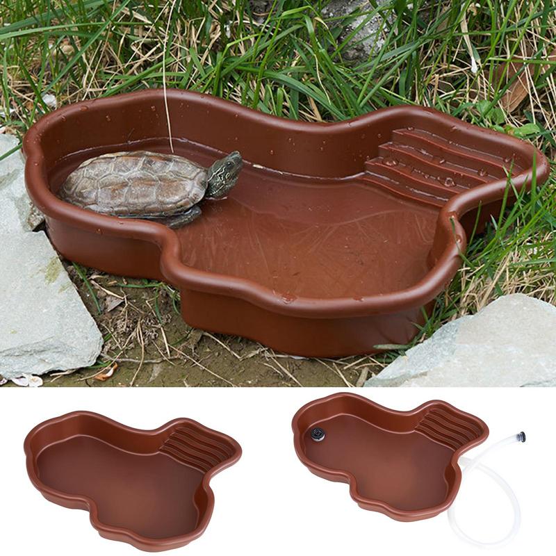 Water Dish Reptile - Turtle Feeding Dish Reptile Bathing Pool