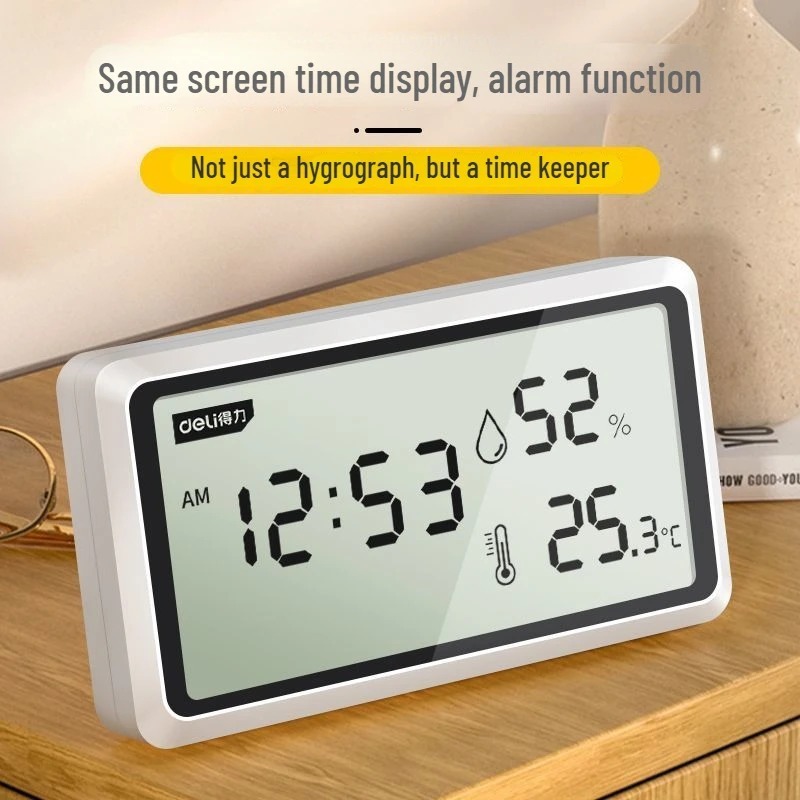 Digital Hygrometer Probe - Deli Electronic Thermometer Hygrometer Weather Station