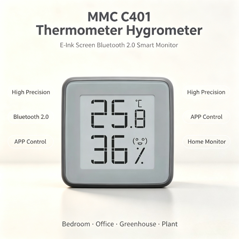 Digital Hygrometer Probe - MMC E-Ink Screen Bluetooth 2.0 Thermometer