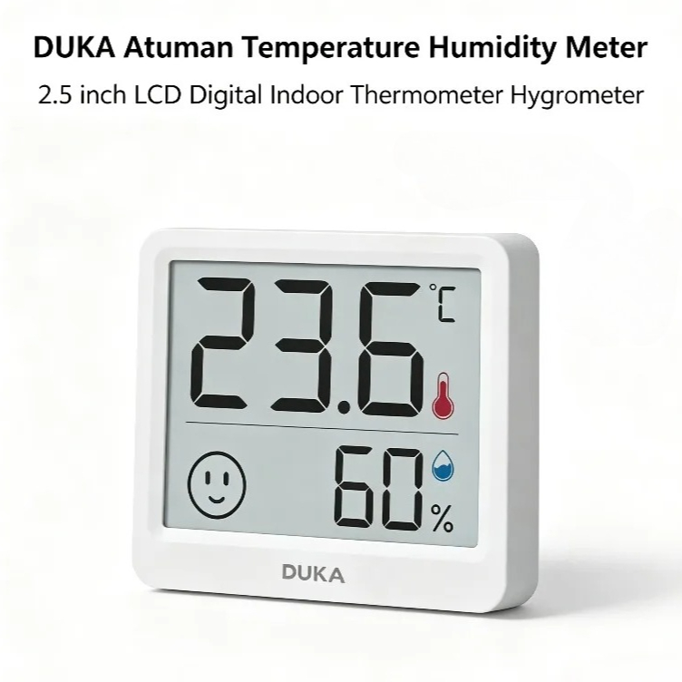 DUKA Atuman 2.5 inch LCD Elect - Digital Hygrometer Probe ulasan dan harga