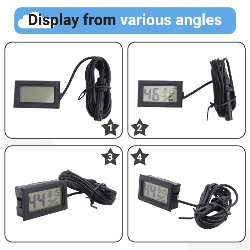 [NEW!A93G】 Digital Thermometer - Digital Hygrometer Probe ulasan dan harga