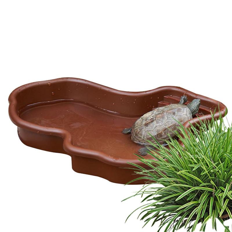 Turtle Feeding Dish Reptile Ba - Water Dish Reptile ulasan dan harga