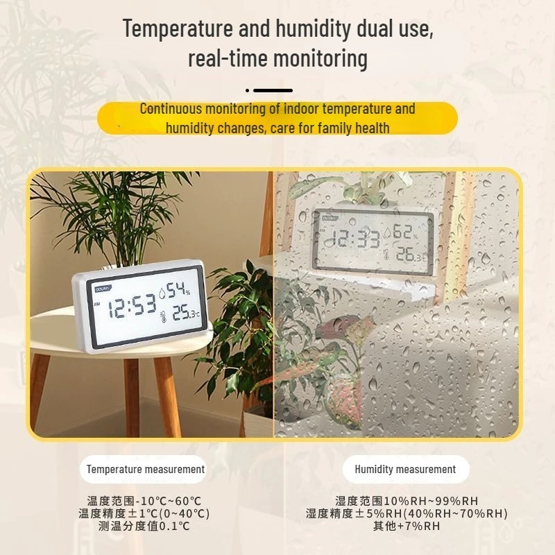 Deli Electronic Thermometer Hy - Digital Hygrometer Probe ulasan dan harga