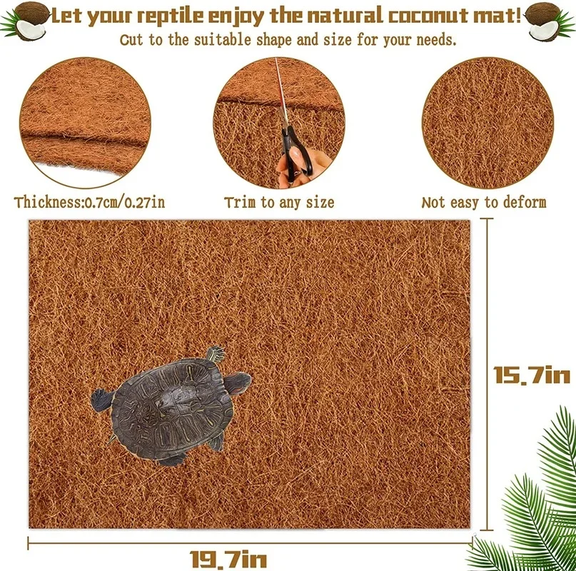 Reptile Carpet Natural Coconut - Substrate Coconut Fiber ulasan dan harga