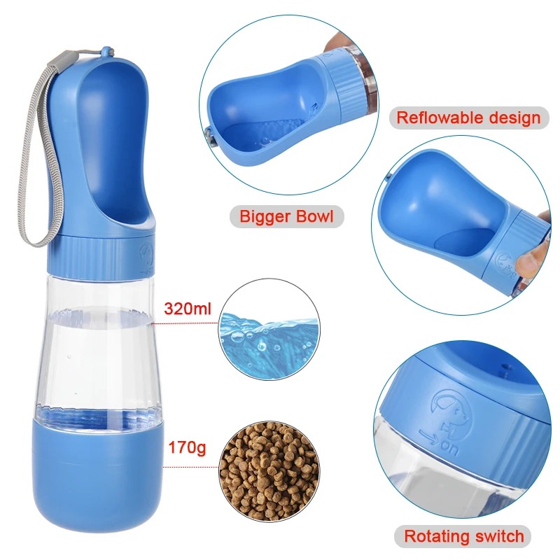 320ML Portable Dog Water Bottl - Royal Canin Food Medium ulasan dan harga