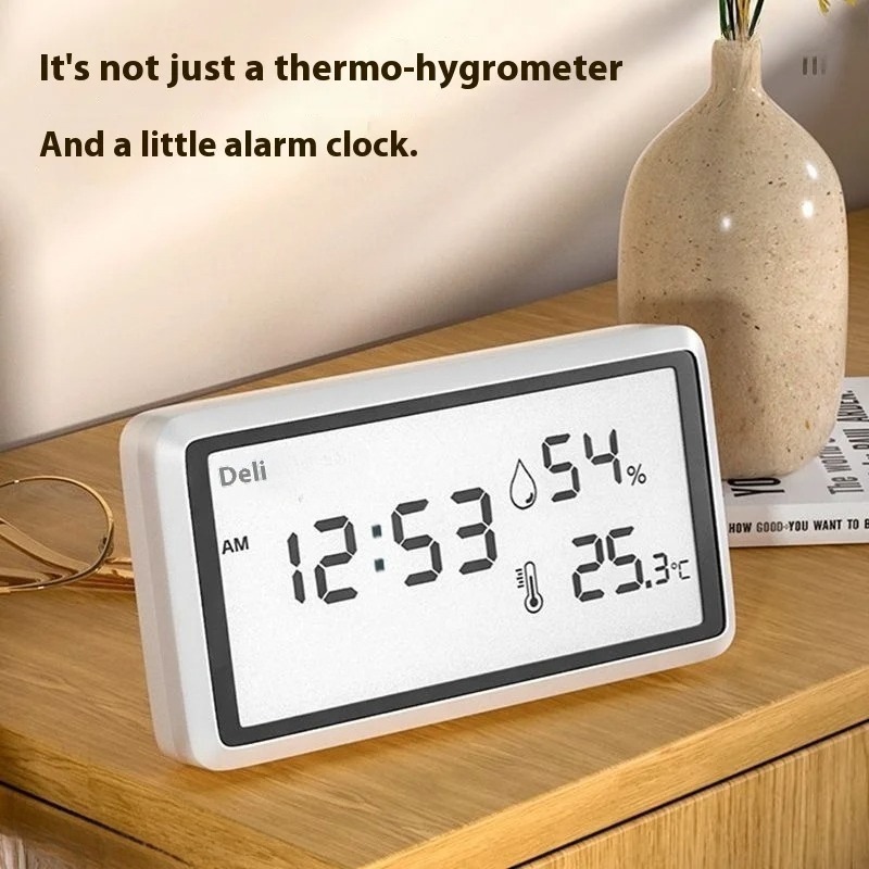 Deli Digital Thermometer Hygro - Digital Hygrometer Probe ulasan dan harga