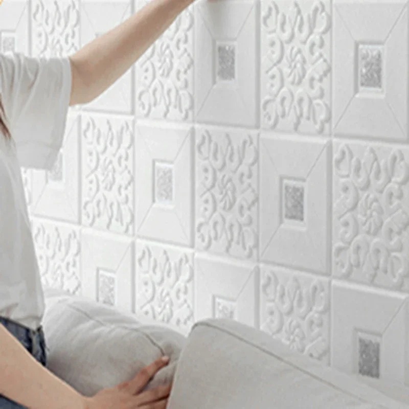 70*100cm Vintage Brick 3D Foam - Pvc Panel Background ulasan dan harga