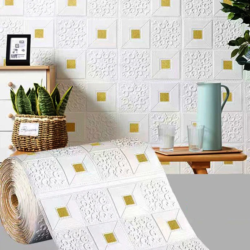 70*100cm Vintage Brick 3D Foam - Pvc Panel Background ulasan dan harga