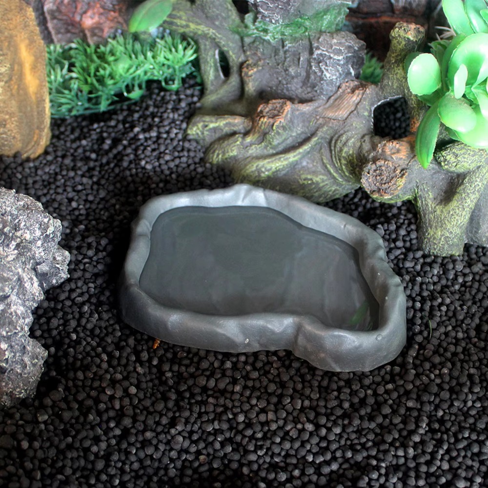 ABS Resin Reptile Feeder Bowl  - Water Dish Reptile ulasan dan harga